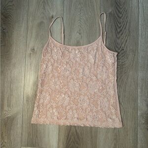 Floral pink tank top